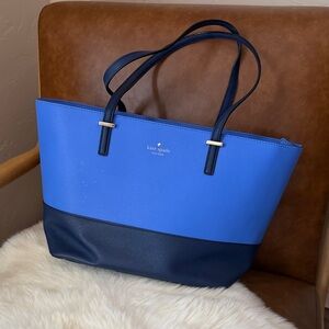 kate spade Two-Tone Blue and Navy Tote